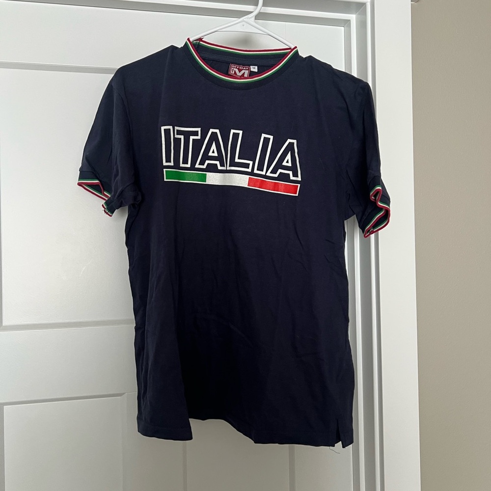 Italia Navy Graphic Short Sleeve Tee
